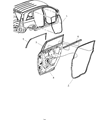 2008 Chrysler Pacifica Door Seal Diagram - 4894477AF