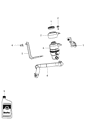 Jeep Compass Power Steering Reservoir Diagram - 5105338AB