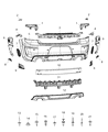 2022 Dodge Charger Bumper Diagram - 68488292AA