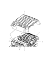 Chrysler Sebring Air Intake Coupling Diagram - 4892104AB