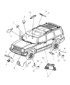 Jeep TPMS Sensor Diagram - 68001696AA