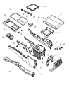 Dodge Challenger Center Console Base Diagram - 68048518AA