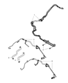 Jeep Compass Power Steering Hose Diagram - 5105789AE