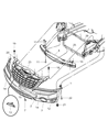 2004 Chrysler Pacifica Bumper Diagram - 5102341AA