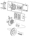 Jeep Brake Caliper Bracket Diagram - 68368161AA