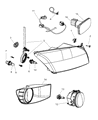 Jeep Compass Fog Light Diagram - 5182025AA