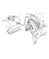 Dodge Durango Brake Booster Diagram - 5013132AB