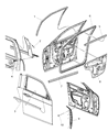 2008 Chrysler 300 Door Seal Diagram - 5065160AF