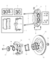 Dodge Brake Caliper Piston Diagram - 5093295AA
