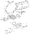 Dodge Sprinter 3500 Water Pump Gasket Diagram - 5137502AA