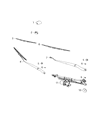 Ram C/V Windshield Wiper Diagram - 68028442AA