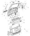 Dodge Journey Trunk Lid Latch Diagram - 4589243AH