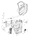 Dodge Nitro Door Latch Assembly Diagram - 4589279AH