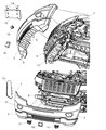 2011 Jeep Grand Cherokee Bumper Diagram - 68078269AA