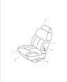 1995 Chrysler LHS Seat Cover Diagram - QB41SFF