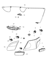 Chrysler Sebring Light Socket Diagram - 68015084AA