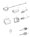 Ram Ignition Lock Assembly Diagram - 56046942AD
