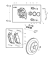 Jeep Commander Brake Caliper Bolt Diagram - 6507603AA