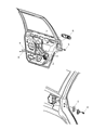 1999 Jeep Grand Cherokee Door Handle Diagram - 5FW46MS4AB