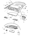 Jeep Compass Dome Light Diagram - 5183449AA