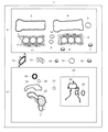 Ram Timing Cover Gasket Diagram - 68078604AA