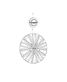 2020 Chrysler Voyager Wheel Cover Diagram - 7BB94DX8AA
