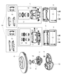 Dodge Brake Caliper Bracket Diagram - 5137668AB