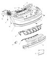 Dodge Caliber Bumper Diagram - 1AM25TZZAC