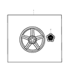 Dodge Journey Spare Wheel Diagram - 82211727AB