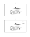 Jeep Wrangler Grille Diagram - 1BM91RXFAE