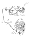Dodge Durango Shift Cable Diagram - 52110005AG