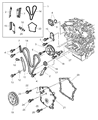 Chrysler LHS Timing Chain Guide Diagram - 4792104