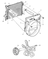 Dodge Ram 2500 Radiator Support Diagram - 5290375AB