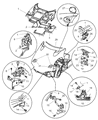 Chrysler Prowler Hood Latch Diagram - 4708439