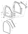 Dodge Ram 5500 Door Seal Diagram - 55277295AA