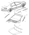 Dodge Intrepid Door Moldings Diagram - LG34ABE