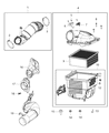 Ram 2500 Air Duct Diagram - 68137143AB