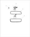 2023 Jeep Gladiator Car Mirror Diagram - 68297611AB