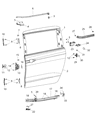 2022 Chrysler Voyager Door Hinge Diagram - 68185995AD