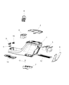 Chrysler Voyager Center Console Base Diagram - 6SY131X9AC