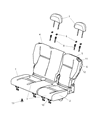 Chrysler PT Cruiser Seat Cushion Diagram - XM831FLAA