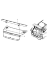 2010 Dodge Charger Spoiler Diagram - 1BU14RXFAC