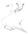 2004 Jeep Grand Cherokee Muffler Diagram - 52101237AC
