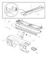 Jeep Cherokee Dash Panels Diagram - 55175379AD