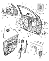 Jeep Compass Window Motor Diagram - 68002898AA