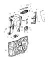 Chrysler 200 Window Regulator Diagram - 68249042AA
