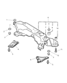 1998 Chrysler Sebring Axle Beam Diagram - MR316475