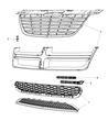 2012 Dodge Avenger Grille Diagram - 68081992AB