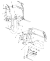 1999 Dodge Caravan Seat Belt Diagram - SL671JKAA