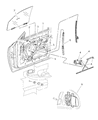Dodge Durango Window Regulator Diagram - 5066430AC
